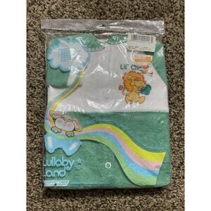 Vintage Lullaby Land Sleep N Play Suit One Piece Sleeper Lil Champ Lion NOS
